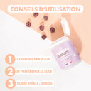 Gummies cheveux Beauté Insolente D04, compléments gourmands enrichis en vitamines pour nourrir et stimuler la croissance des cheveux.