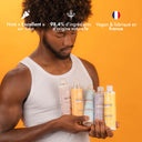 Routine capillaire pour cheveux crépus , série de produits spécialement formulés pour nourrir, hydrater et définir les boucles tout en luttant contre la sécheresse et les frisottis.