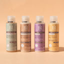 Routine Cheveux bouclés Beauté Insolente, contient 4 essentiels au format 100ml shampoing Boucles, la Crème Boucles, la Crème 3 en 1 Pure énergie et la gelée Capillaire.