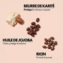 Shampoing hydratant ingrédients beurre de karité, jojoba et ricin,  pour cheveux texturés, Beauté Insolente formulé pour nettoyer en douceur tout en apportant une hydratation intense, laissant les cheveux doux et nourris.