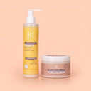 Beauté Insolente duo de produits capillaires pour des cheveux nourris, hydratés et sublimés au quotidien. Lait Hydratant et Crème pure énergie 250ml.