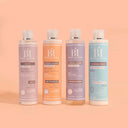 Soins pour Cheveux bouclés Beauté Insolente, contient 4 essentiels au format 100ml, shampoing hydratant, le masque nutrition, ⁠le définisseur de boucles et l'indispensable leave in. 